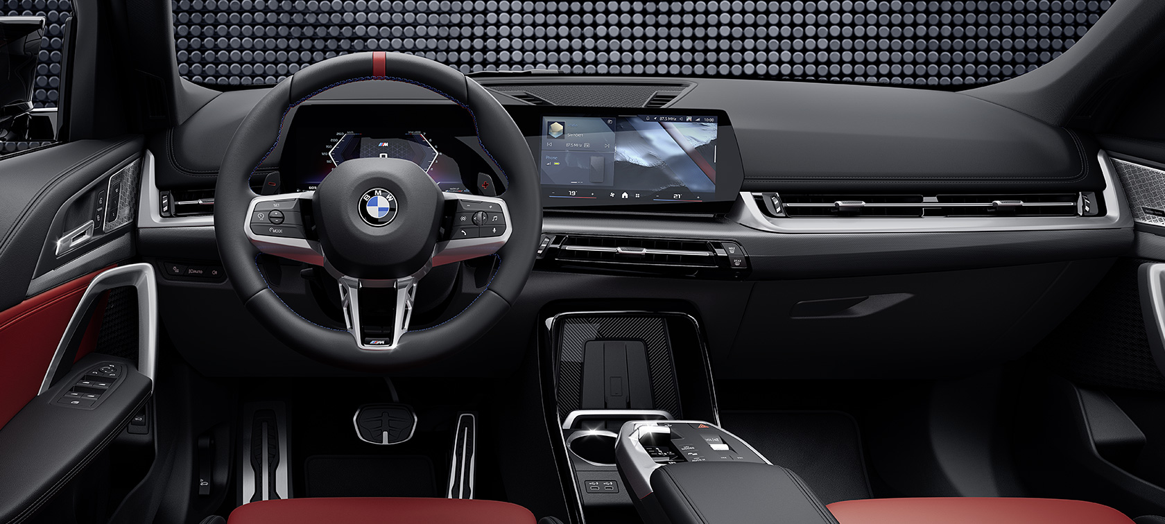 BMW X1 M35i xDrive detail interieur stuur en display